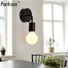Современная настенная лампа, простой комнатный настенный светильник E27, стильное украшение для кухни, железная прикроватная лампа