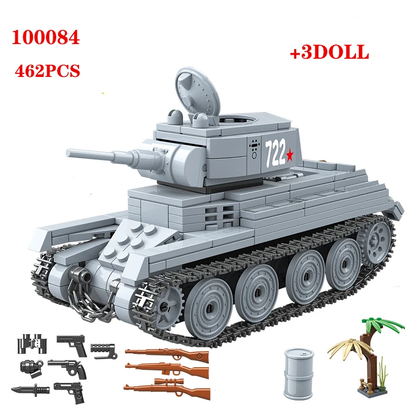 WW2 военный строительный светильник для солдат танков аксессуары оружия игрушки