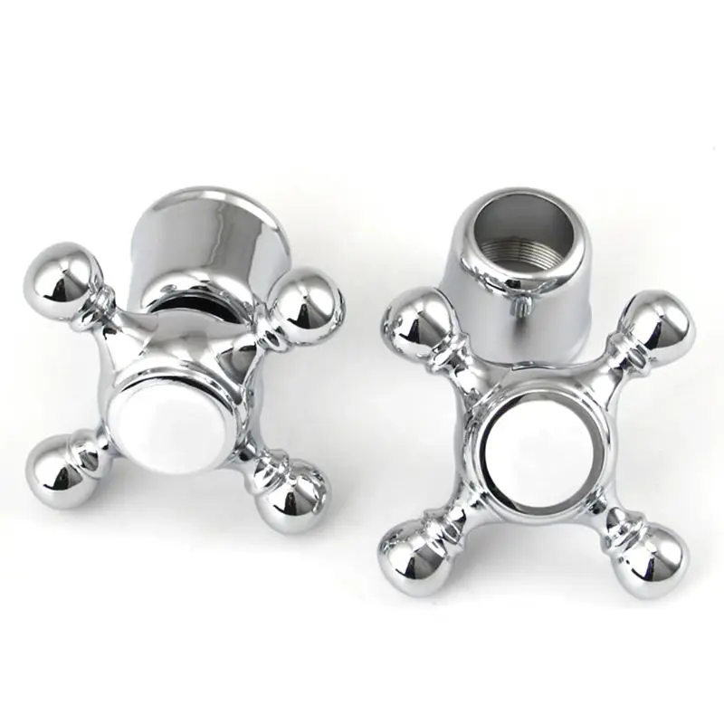 

1Set Copper Cross Handle Bath Sink Faucet Handle for Kitchen Bathroom Sink Water Faucet Mixer Accessories