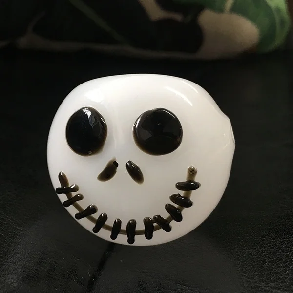 Хэллоуин милая стеклянная трубка со скелетом для курения масляная горелка