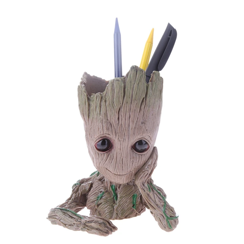 Hot New Baby Flowerpot Cute Action Figures Toys Pen Pot Holder Hero Model Vessel | Дом и сад