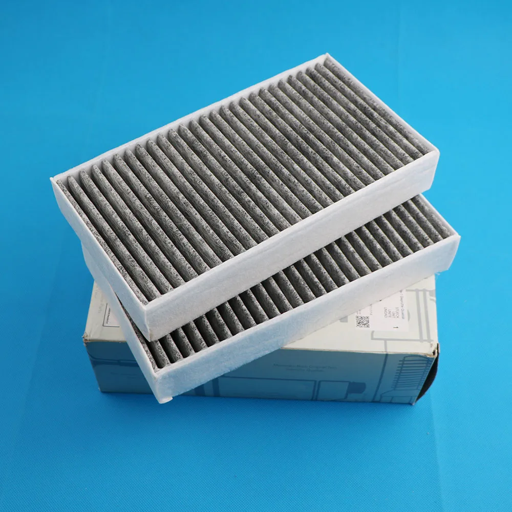 

A1648300218 2Pcs Carbon Cabin Air Filter For Mercedes-Benz W251 R280 R320 R350 R500 R63 W164 ML X164 GL 1648300218