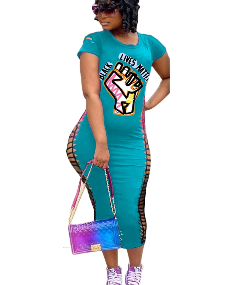 

New Autumn Dress Women Short Sleeves O-neck Letter Print Fashion Casual Slim Sexy Package Buttocks Female Leisure Clothes