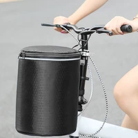 20l larger bicycle front basket bag removable waterproof with cover handlebar basket pet carrier bag universal electric scooter