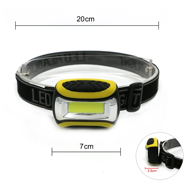 Миниатсветильник рный Водонепроницаемый светодиодный фонарик с COB матрицей