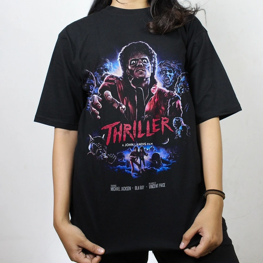 BAJU майка Джексон триллер винтажные футболки |