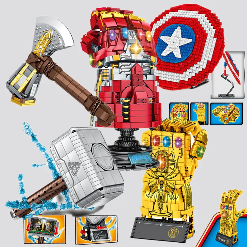 Новые игрушки: оружие Marvel Мстители танос Тор Железный человек перчатка
