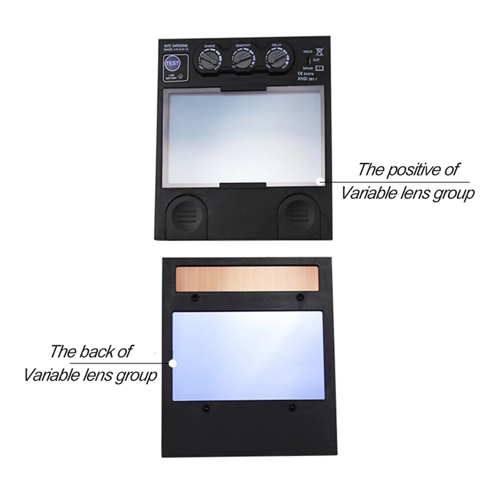 

4 Arc Sensor Durable Pretective Grinding HD Portable Filter Welding Helmet Solar Professional Protection Lens Auto Darkening