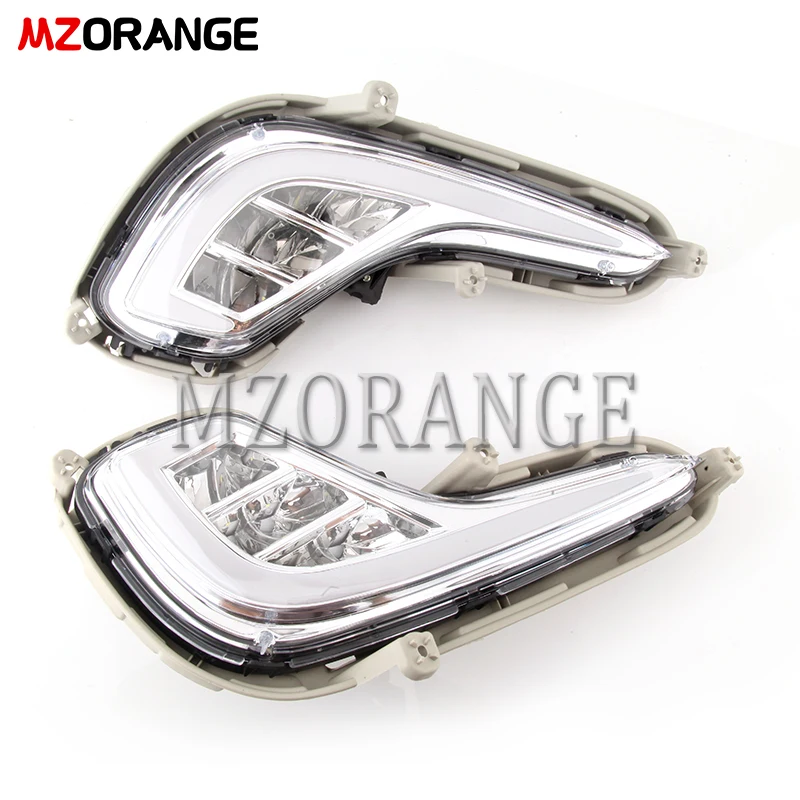 Для solaris для hyundai Solaris головной светильник Accent 2010-2013 led drl дневные ходовые огни противотуманный светильник s 2 шт. головной светильник s Дневной светильник