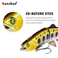 banshee big multi jointed swimbait fishing lures slow sinking wobblers for pike bass perch hard baits joint crankbits 200mm 90g