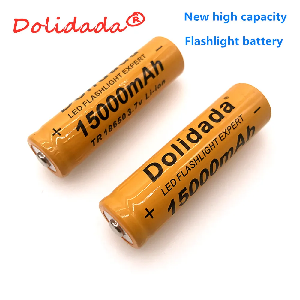 4 шт. Dolidada высокое качество 15000 мАч 3 7 V 18650 лития ионный батареи Перезаряжаемые
