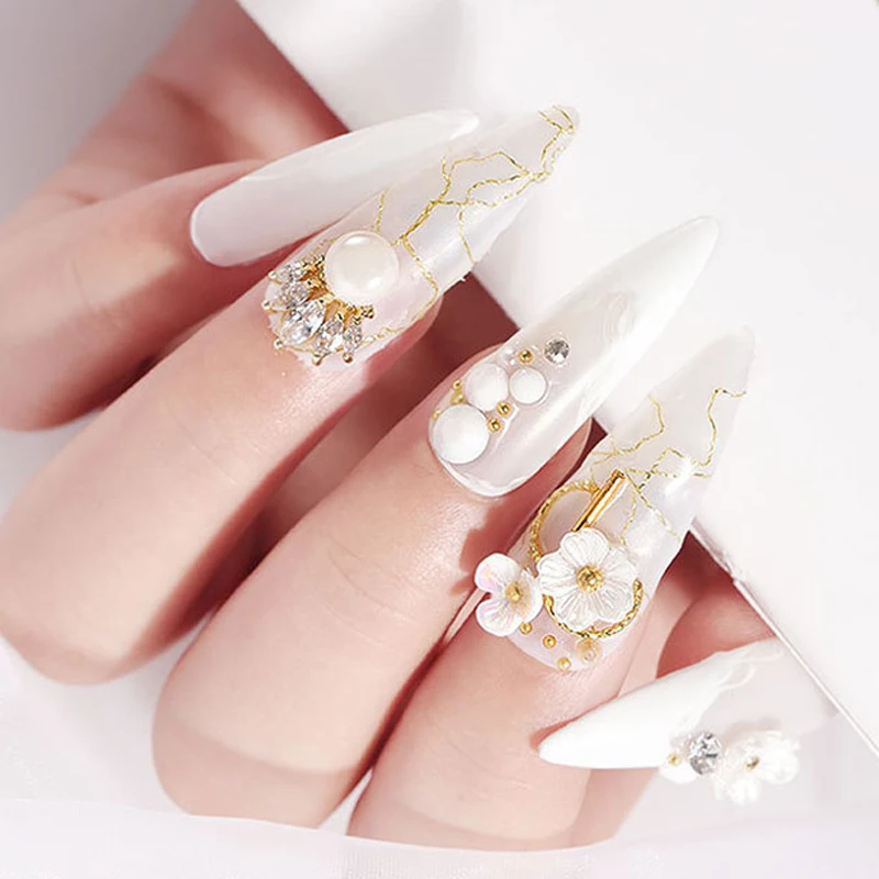 3D сетчатая наклейка для ногтей золотая серебряная лента Голографическая клейкая