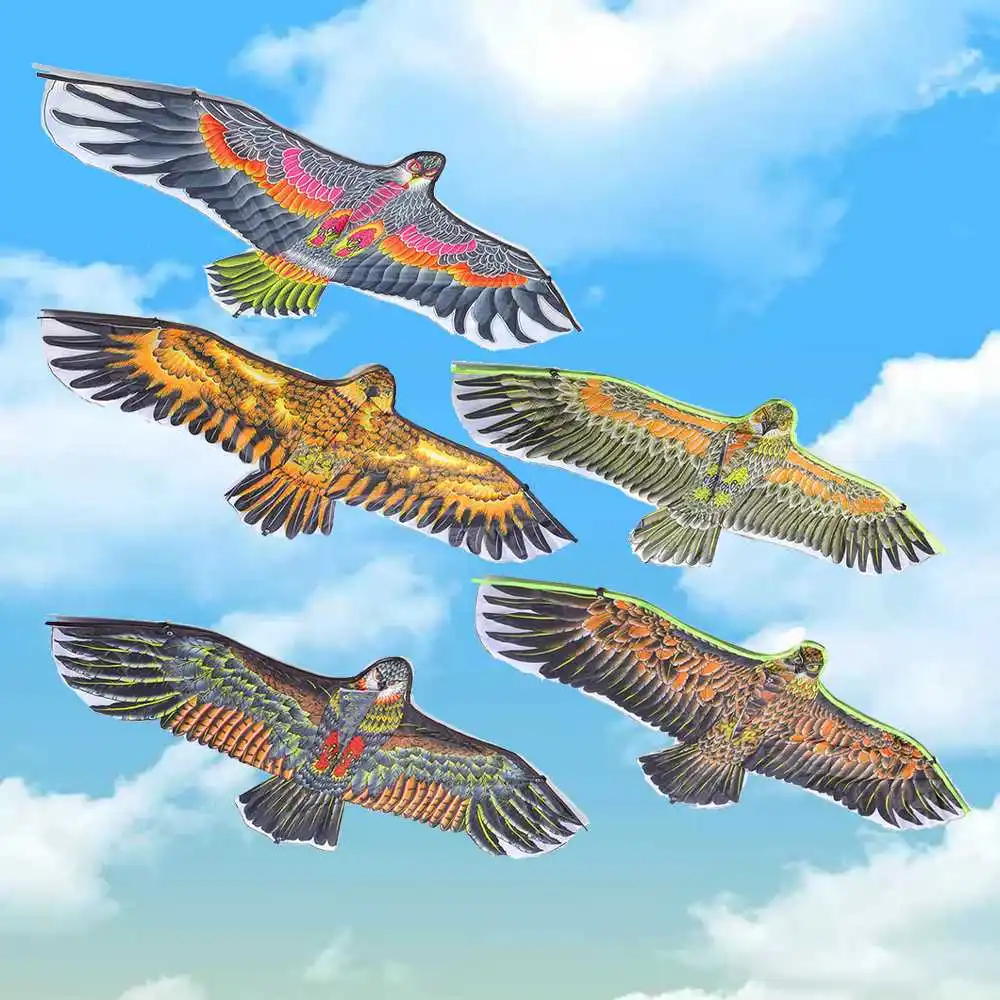 

Flat Eagle Kite Children Flying Bird Kites Windsock Outdoor Fun Sport Toys Garden Cloth Toys With 30m Kite Line For Kids Gift
