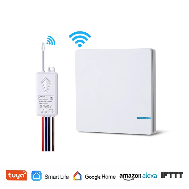 Беспроводной Выключатель света с Wi Fi настенный выключатель дистанционным