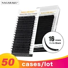 NAGARAKU, 50 чехлов, 16 рядов, мягкие, искусственные, раздельные наконечники, в форме эллипса, натуральсветильник, магнитные Эллипсы