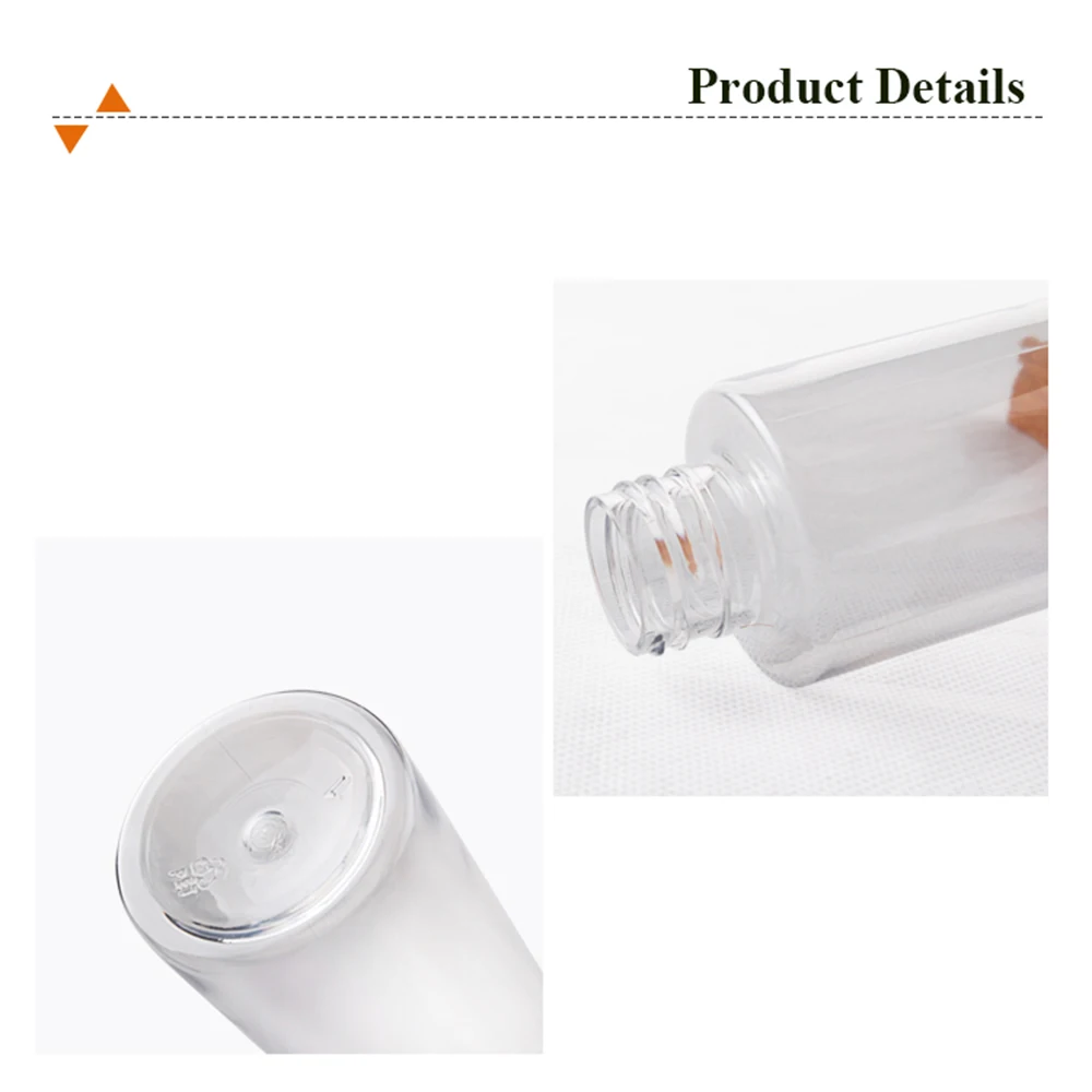 10pcs Refillable Bottle Double Cap with Inner Plug Plastic Container Tube Lotion Cream Essential Oil Bottles PET Packaging 200ml | Красота и
