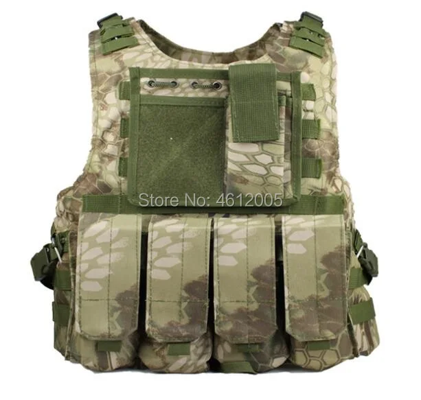Military Gear Molle Paintball Combat Soft Tactical Vest