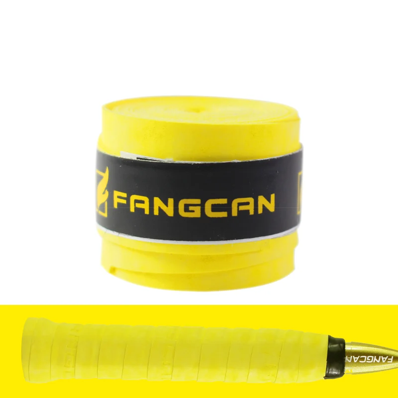 Yellow FANGCAN 3 шт. сухое ощущение овергрипы для теннисной ракетки носимый нарукавник для тенниса абразивные ракетки ручной обмотки бадминтон тонкий тип над захватом - Цвет: Yellow