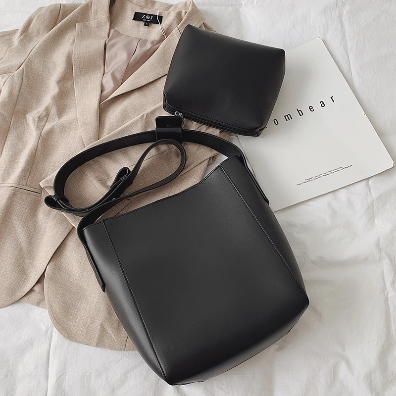 

Shoulder Bags For Women 2021 Female Brand Luxury Designer Retro Casual Crossbody Bags PU Leather Ladies Bucket Handbags Bolsos