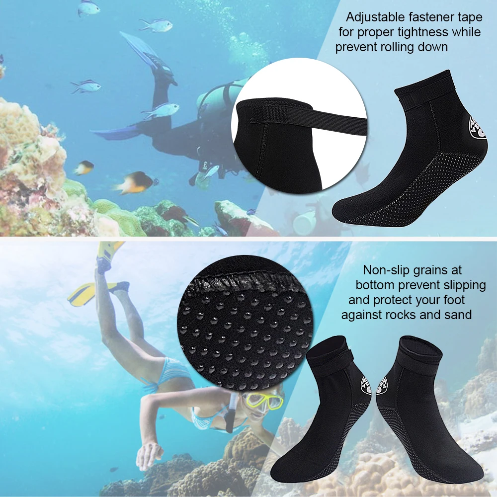 1 пара нескользящие носки для подводного плавания дышащие коралловые тапочки