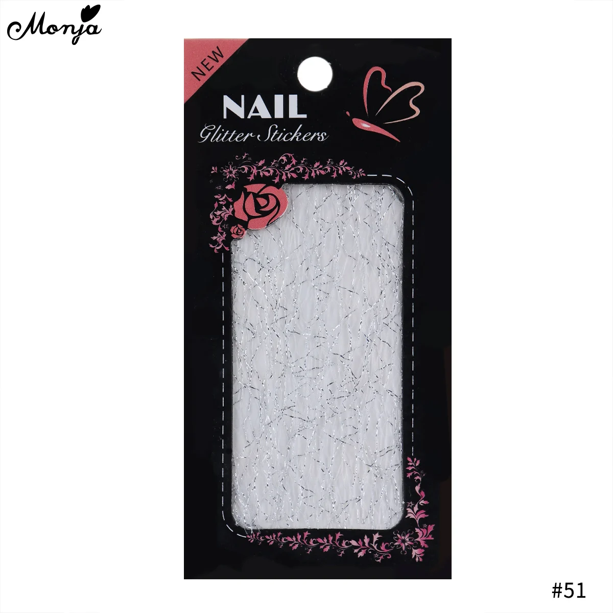 Monja Nail Art многоцветная наклейка сетка блестящая линия шелковые фольги полосы линии передачи наклейки для маникюра аксессуары украшения