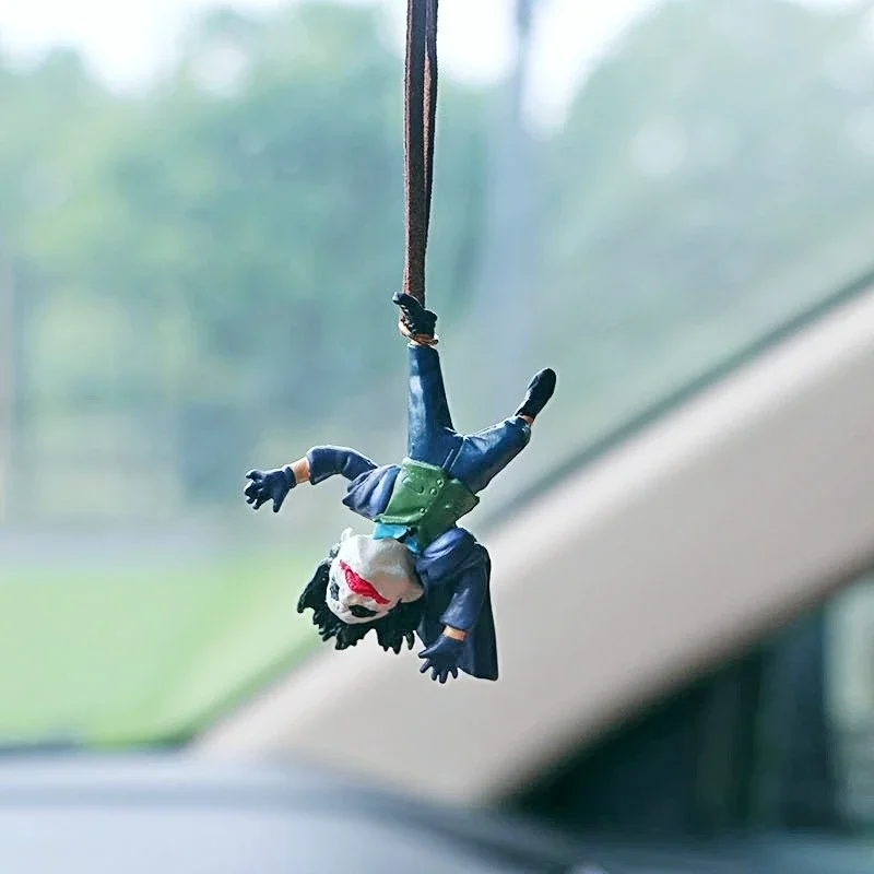 

Car Pendant The Joker Anime Figures Hanging Acrobatic Clown Decoration Ornaments Auto Rearview Mirror Interior Accessories Gifts