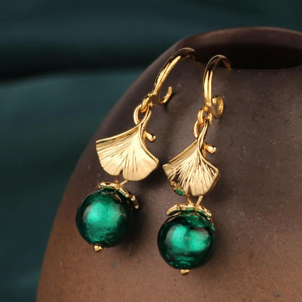 Новинка Модные Винтажные серьги ручной работы в виде цветка глазури