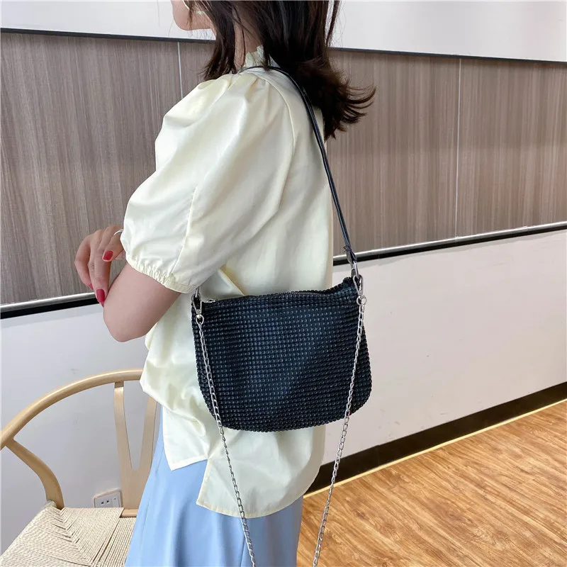 

Bags for women 2020 new luxury handbags black purses shoulder designer luxury mini summer boho messenger bag beach clutch bag