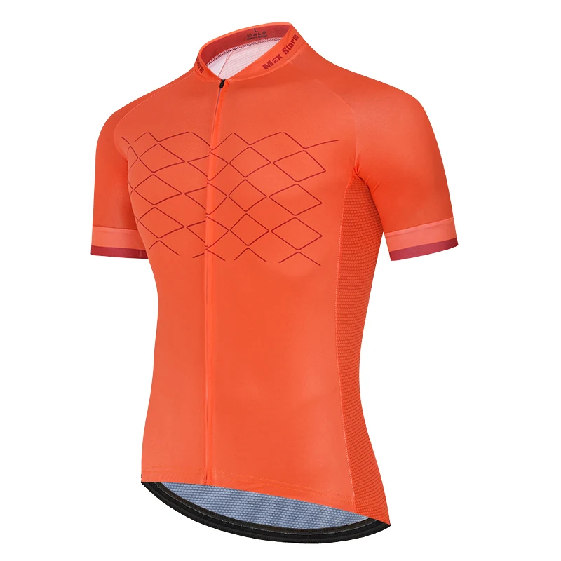 Новинка оранжевые летние майки для велоспорта рубашки с коротким рукавом