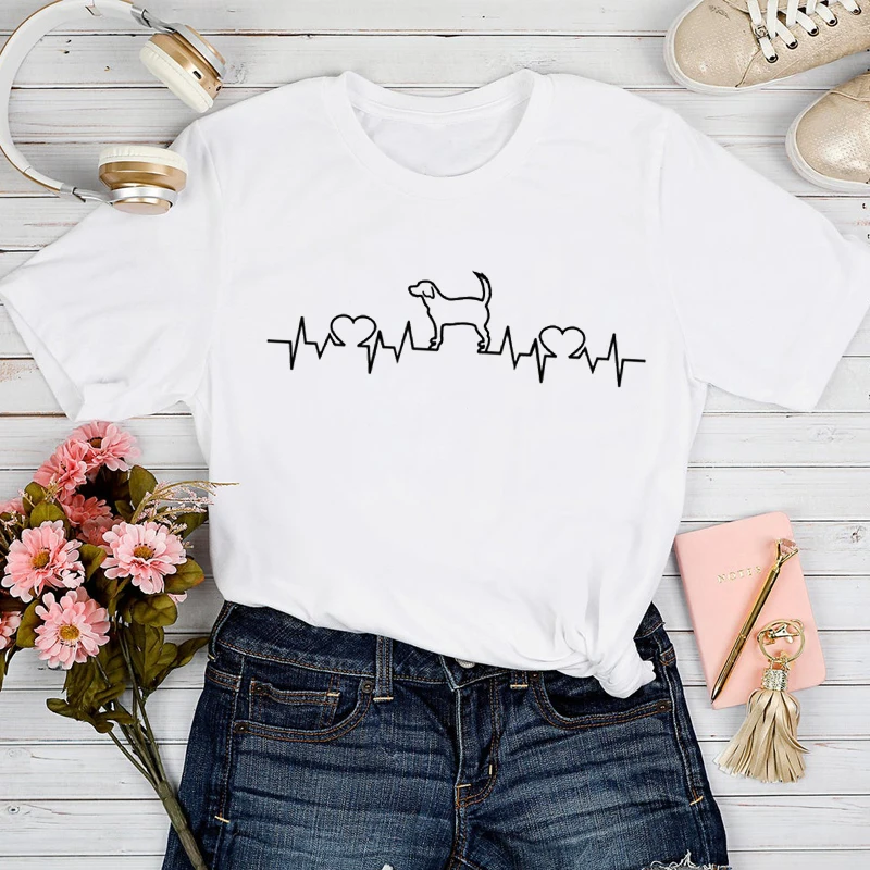 

Spring Summer T-shirts Women kawaii Cat Love Life Cute 90s Pet Clothing Top Lady Graphic Female Print Clothes Couple loose Tee