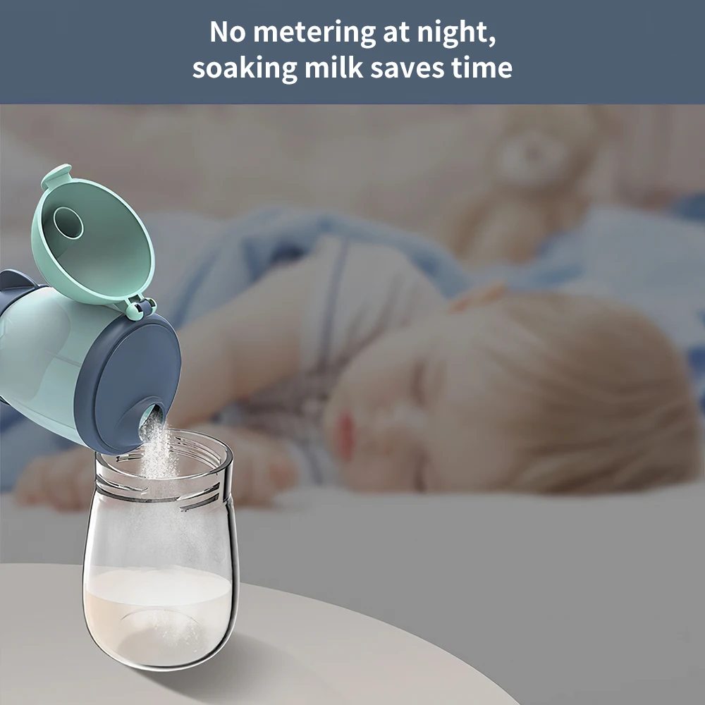 

260ml Infant Three Layered Milk Powder Box Portable Baby Food Storage Snack Box Solid Feeding Snack Container Baby Food Storage