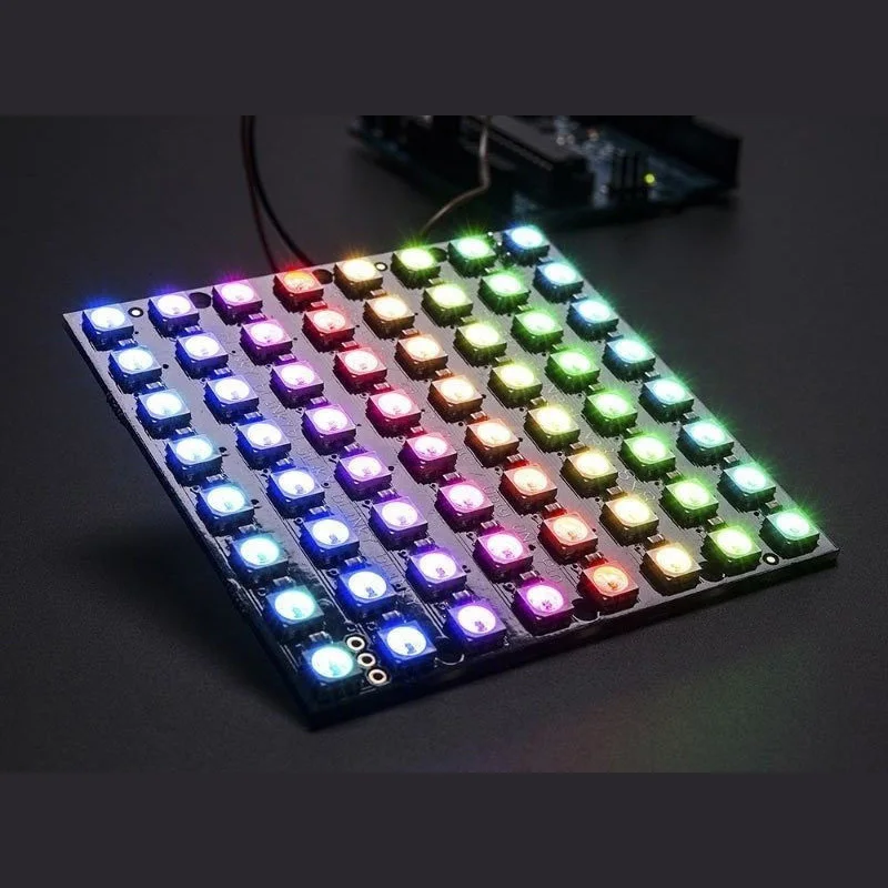8x8 64 светодиодная матрица WS2812 LED 5050 RGB полноцветная плата драйвера для