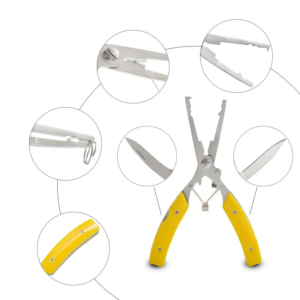 Рыболовные плоскогубцы из нержавеющей стали захват многофункциональные ножницы