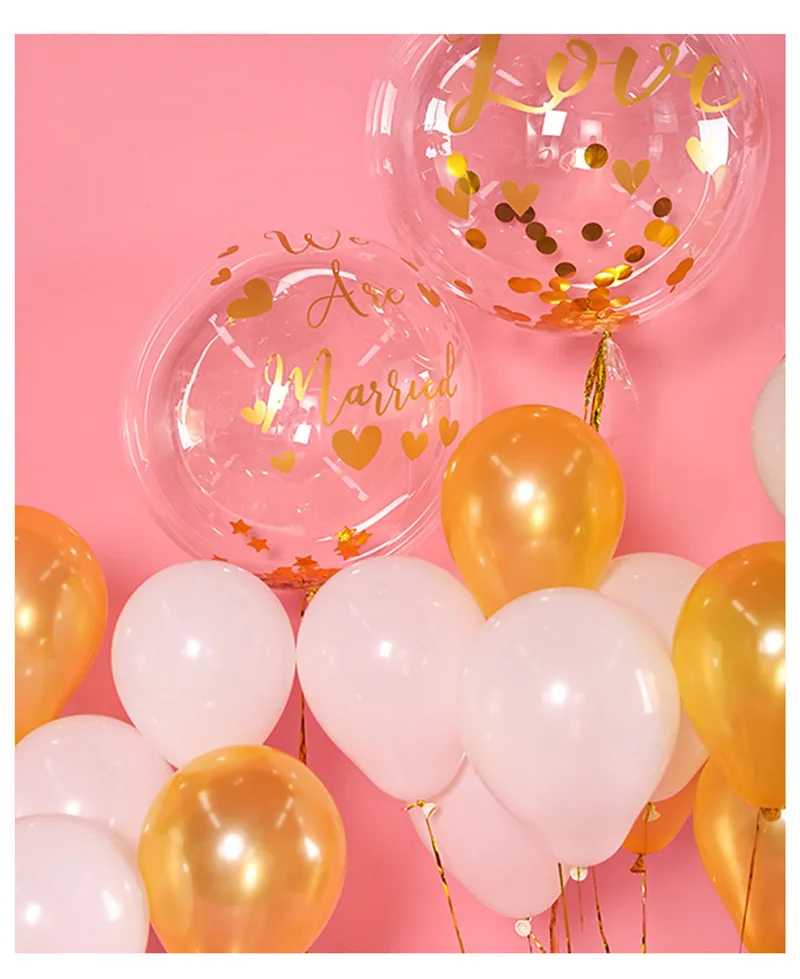 Я люблю тебя свадебные наклейки на воздушные шары украшения для свадебной