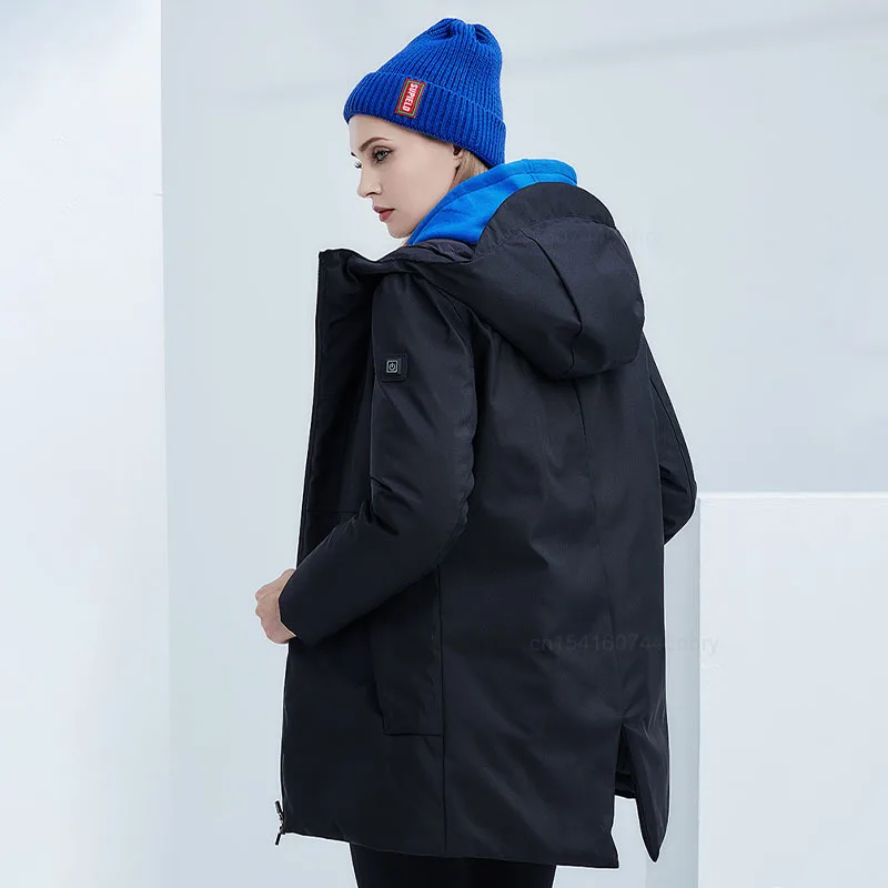 Умная мужская куртка Youpin с подогревом гусиный пуховик инфракрасным USB-разъемом