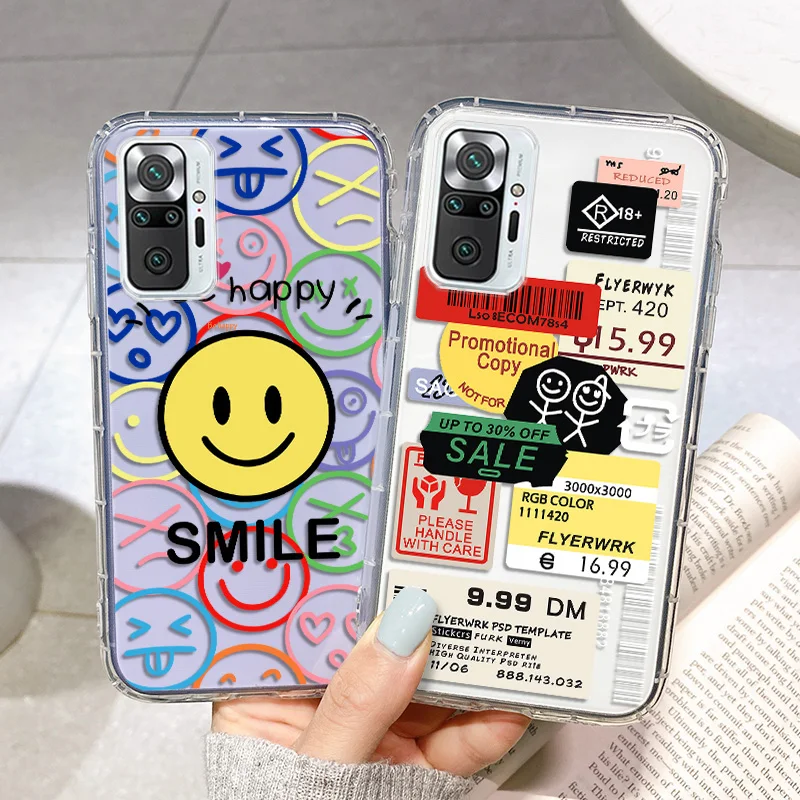 Case For Xiaomi Redmi Note 10 Pro Case Redmi Note 9 Pro 9S 10S 11 8 8T Silicon Funda Redmi 9A 9C Poco X3 Pro F3 M4 Airbag Cover