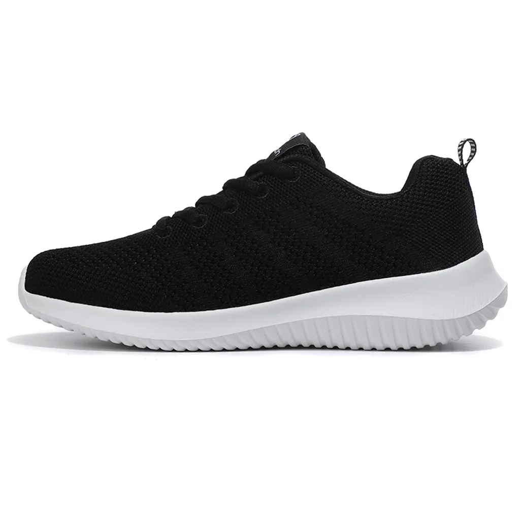 KANCOLLE Women's Leisue Sneakers Non-Slip Sport Mesh Lace-Up Shoes Comfortable Soft Women Breathable Student Running Shoe 17#4 | Спорт и