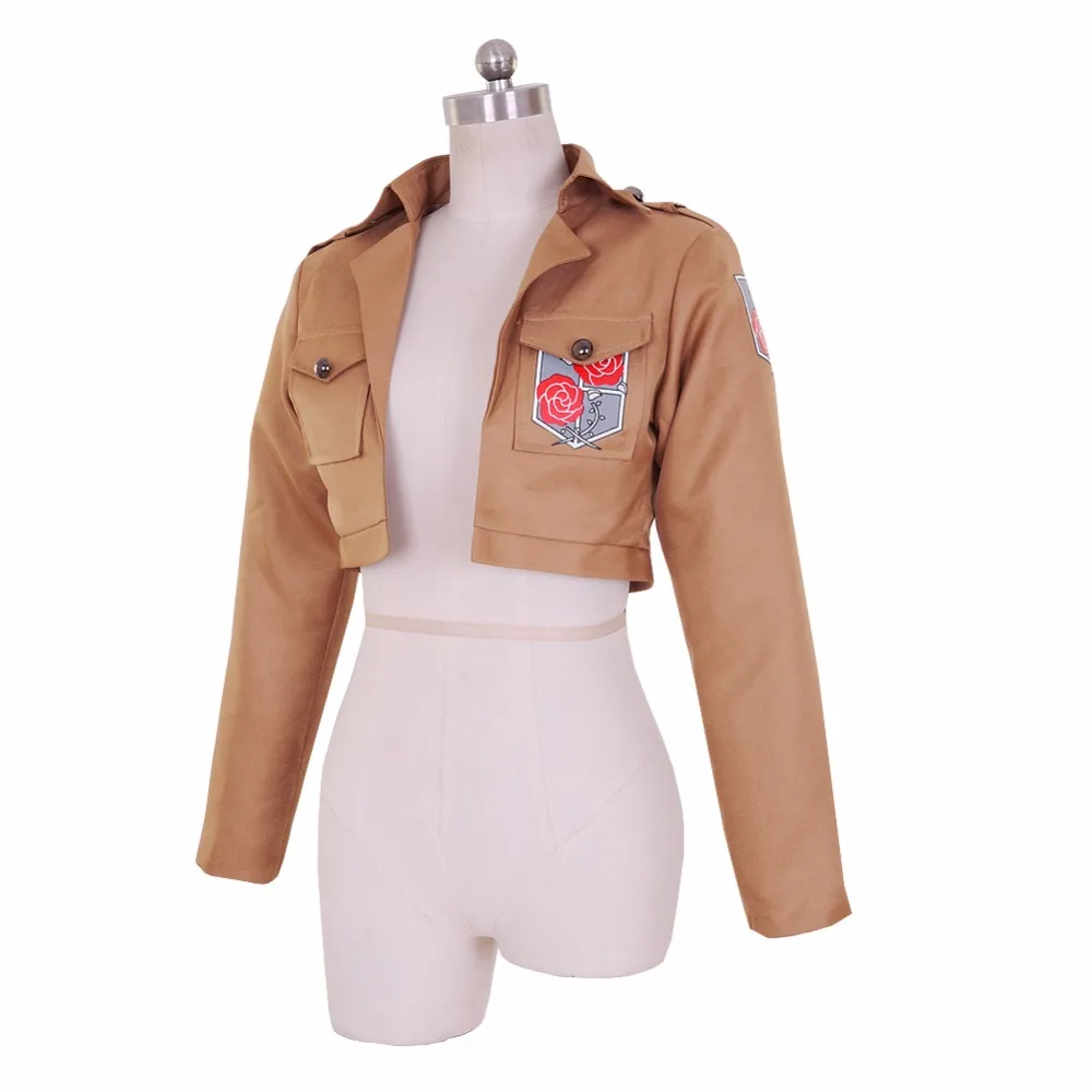 Anime Attack on Titan Jacket Shingeki no Kyojin Garrison Regiment Eren Jaeger Cosplay Costume Game Japanese Halloween | Тематическая