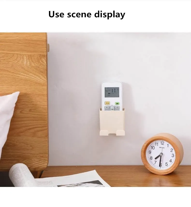 1 pcs wall remote control torage organizer box air conditioning remote control tv storage box phone stand holder container free global shipping