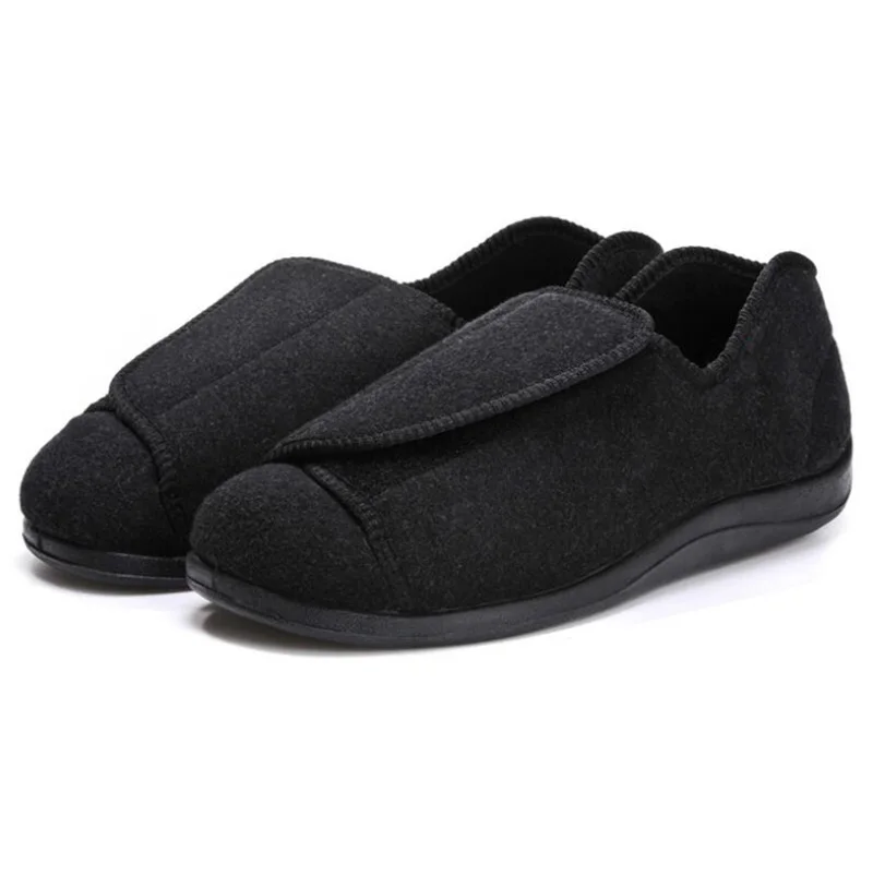 Туфли мужские для диабетиков удобные дышащие на плоской подошве обувь