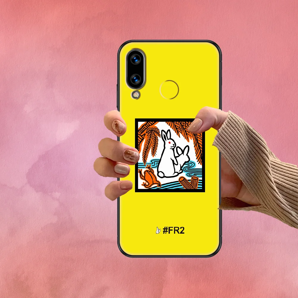 

crazy rabbit fr2 fashion Phone case For Huawei Honor 6 7 8 9 10 10i 20 A C X Lite Pro Play black 3D Etui soft cover fashion