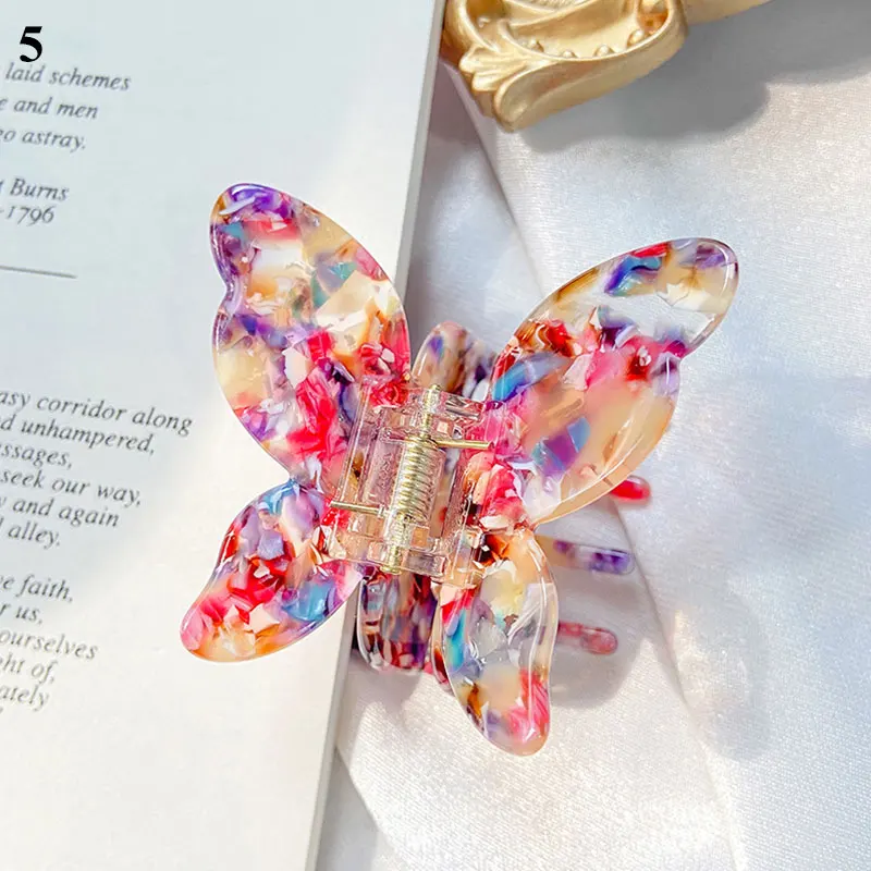 

Korean hair claw for women quality thickened plastic crabs for hair flower type ponytail holder accessory hair clips Woman