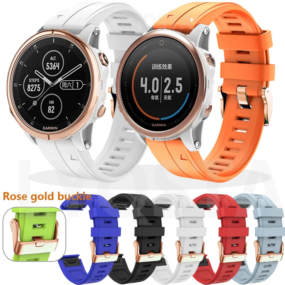 

Ремешок для наручных часов Garmin Fenix 6X, 6, 6S Pro, 5X, 5, 5S Plus, 20 мм, розовое золото