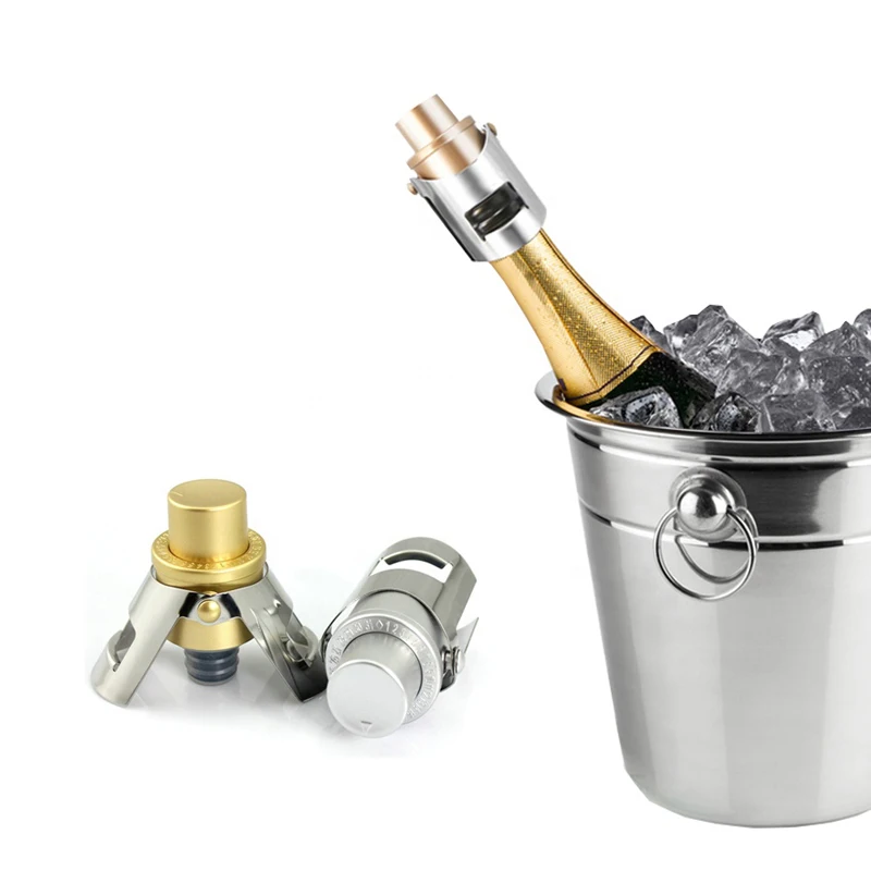 Вакуумная пробка для бутылки шампанского из нержавеющей стали вакуумная вина