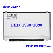 17.3 Inch FHD Laptop LCD Screen B173HAN01.0 B173HAN01.3 For DELL Alienware 17R2 R3 R4 R5 EDP 30 Pins IPS Display Matrix Panel