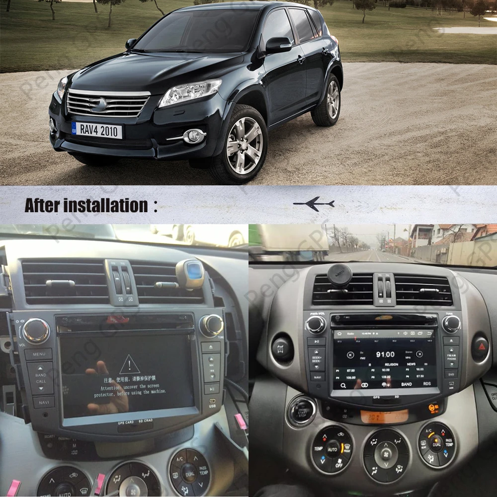

for Toyota RAV4 06-12 Android10 4+128G Screen Car Multimedia DVD Player GPS Navigation Auto Audio Radio Stereo Head Unit