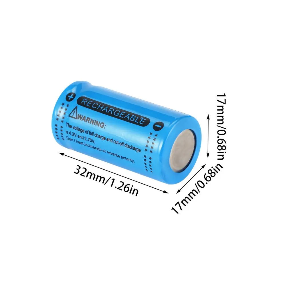 3 7 V 2800mAh 16340 аккумулятор перезаряжаемый фонарик Фонарь без/с США Британский