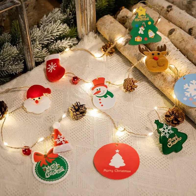 

2022 new year gift 2M 20Led String Light Outdoor Waterproof Christmas Pine Cone Copper Wire Fairy Garland Patio Decorate Lamp