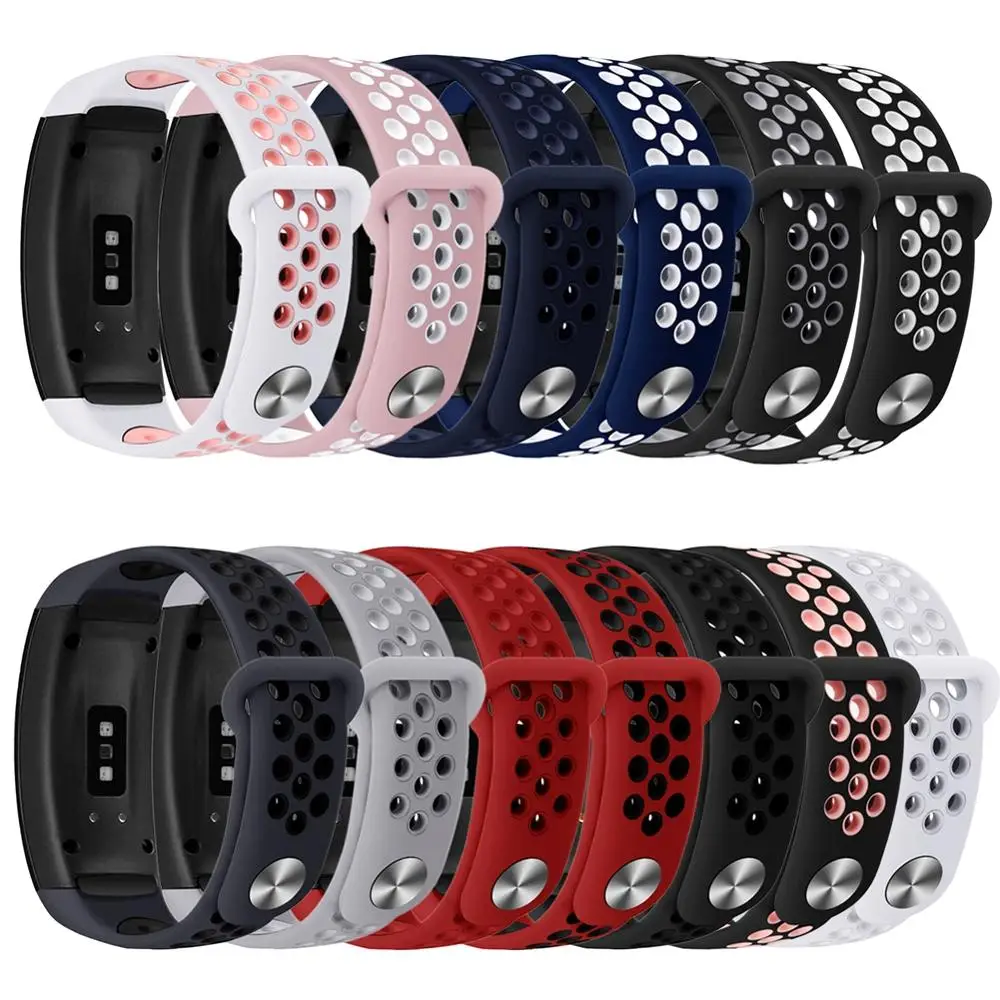 Hangrui сменный Браслет для samsung gear Fit 2 Pro ремешок роскошный силиконовый ремешок для samsung Fit2 Anti ремень анти-потеря