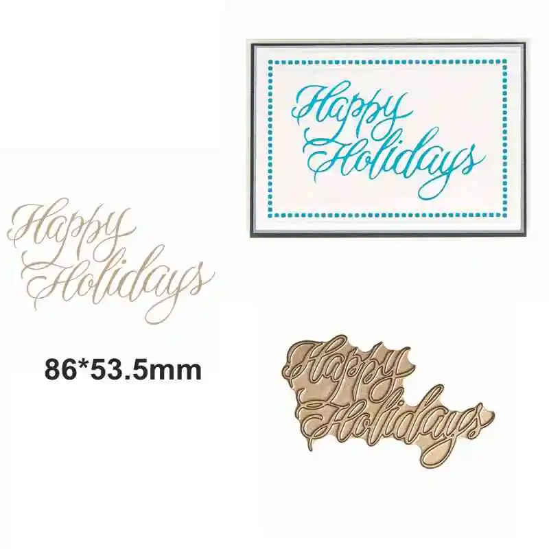 Горячая фольга проблеск Copperplate праздничные поздравительные фраз для DIY Скрапбукинг тиснение бумажные карты ремесла - Цвет: 5